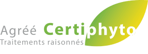 Logo de la certification Certiphyto de RDrone Concept, applicateur de confiance agréé en Ariège.